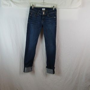 Hudson Ginny Crop  Straight w/ Cuff Sz 26 EUC